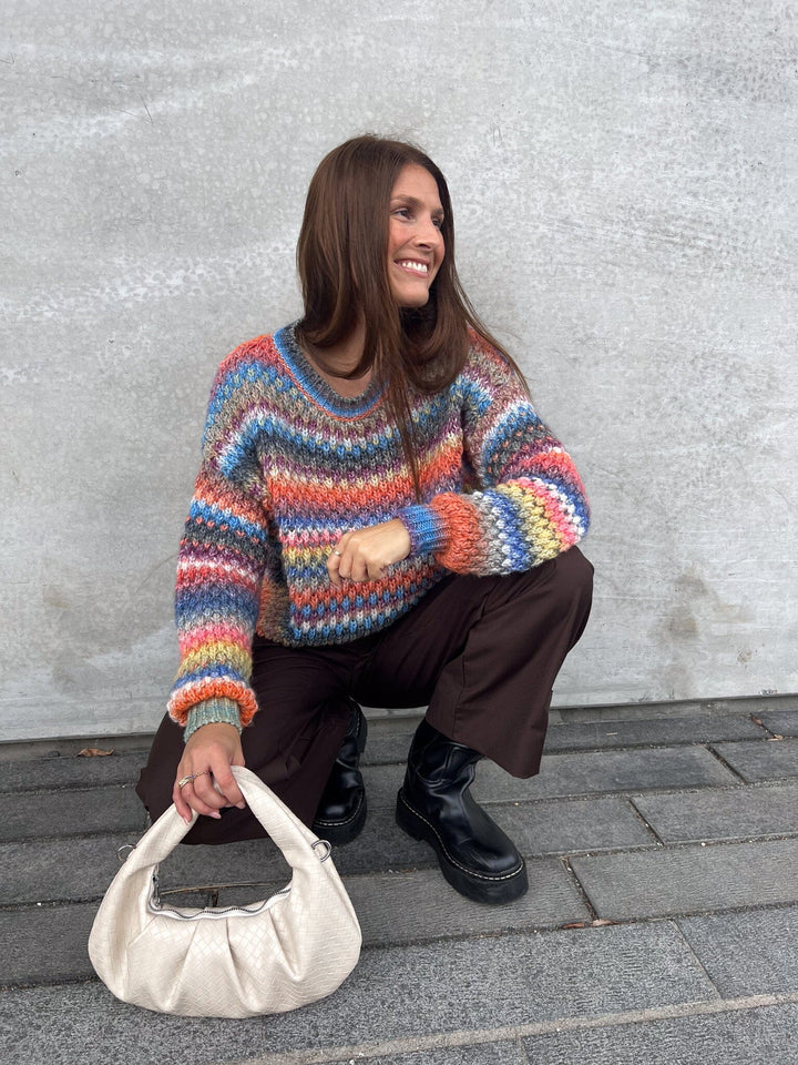 Noella - Gio Sweater - Multi Mix Strikbluser