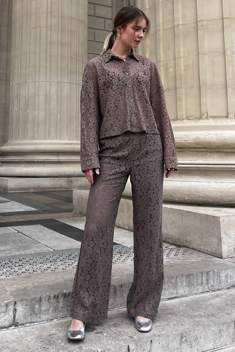 Noella - Julie Shirt 13330002 - 1290 Timber Brown Skjorter