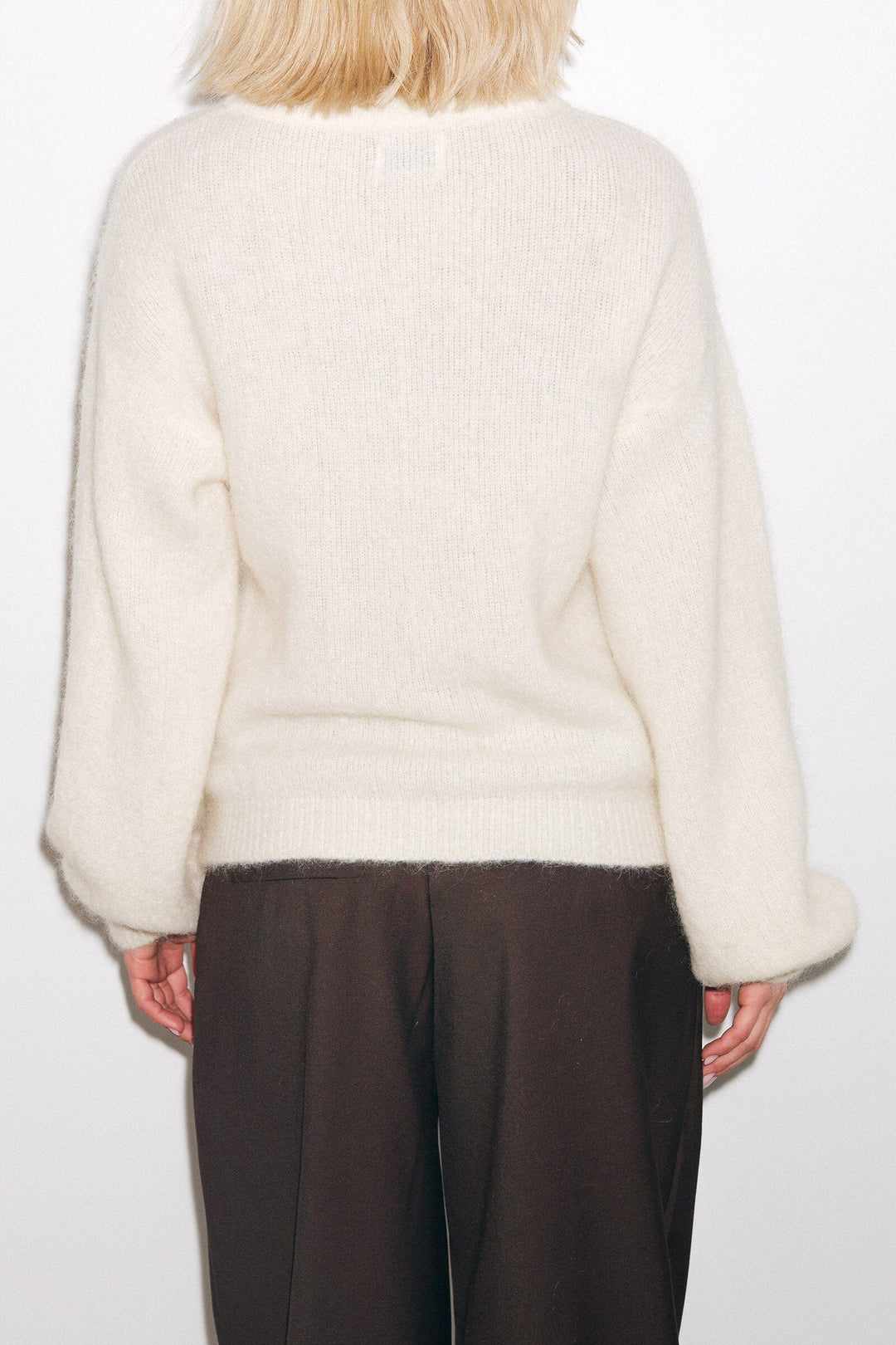 Noella - Kae Knit 12940085 - 1244 - Oyster Strikbluser