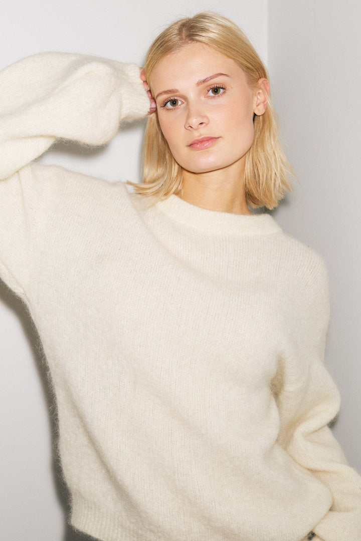 Noella - Kae Knit 12940085 - 1244 - Oyster Strikbluser