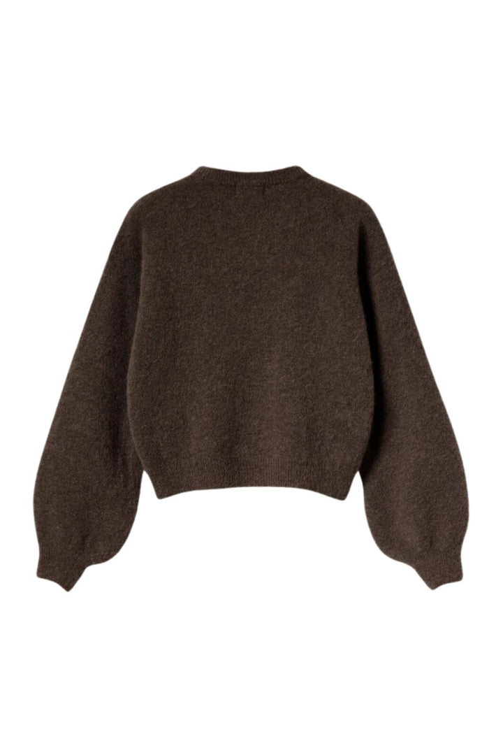 Noella - Kae Knit 12940085 - 674 - Chocolate Strikbluser