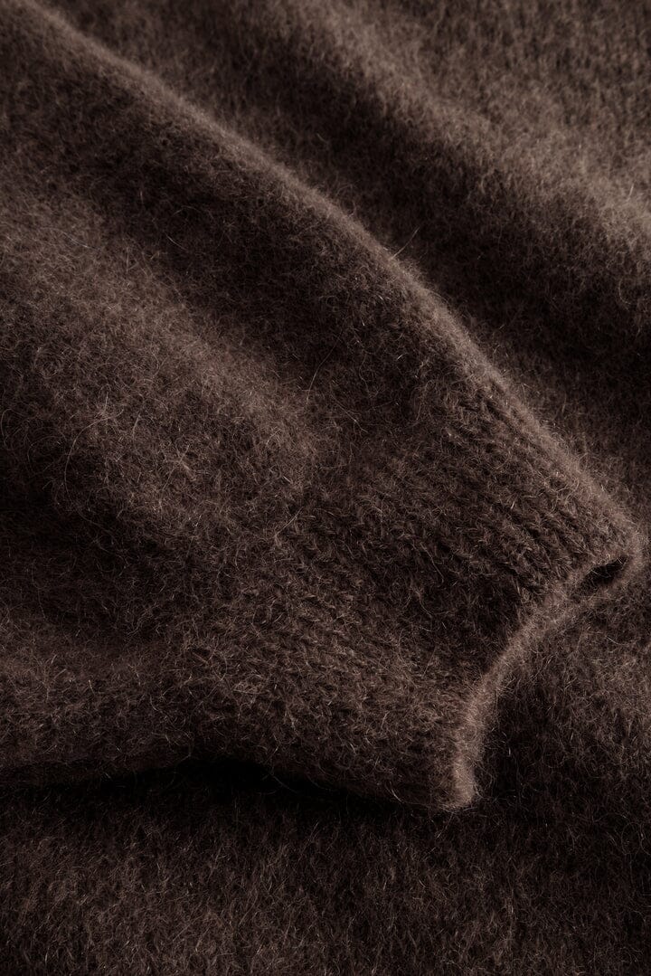 Noella - Kae Knit 12940085 - 674 - Chocolate Strikbluser