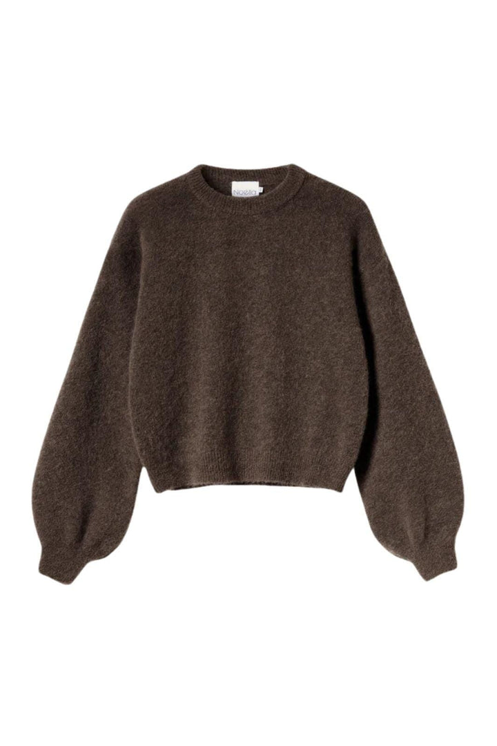 Noella - Kae Knit 12940085 - 674 - Chocolate Strikbluser