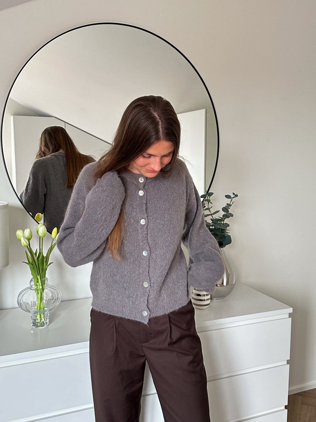 Noella - Kae Knit - 173 Coffee Strikbluser