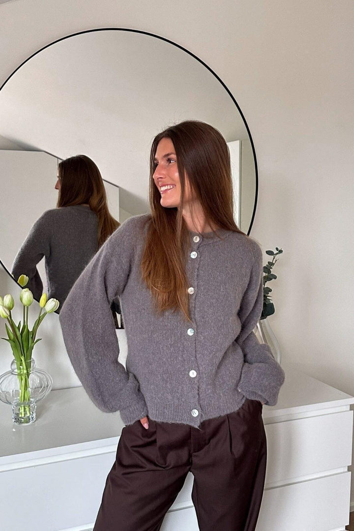 Noella - Kae Knit - 173 Coffee Strikbluser