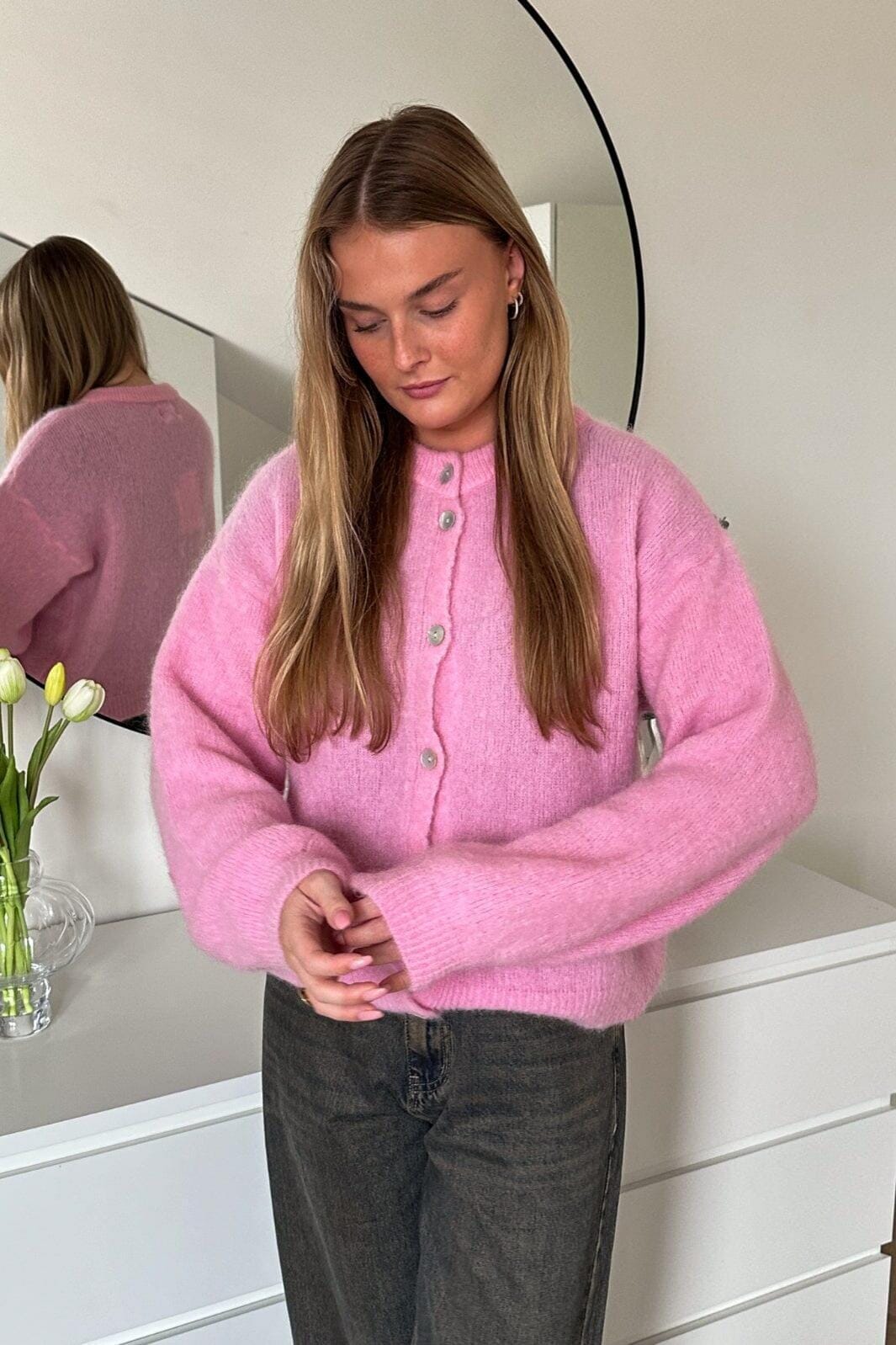 Noella - Kae Knit - 549 Blush Strikbluser