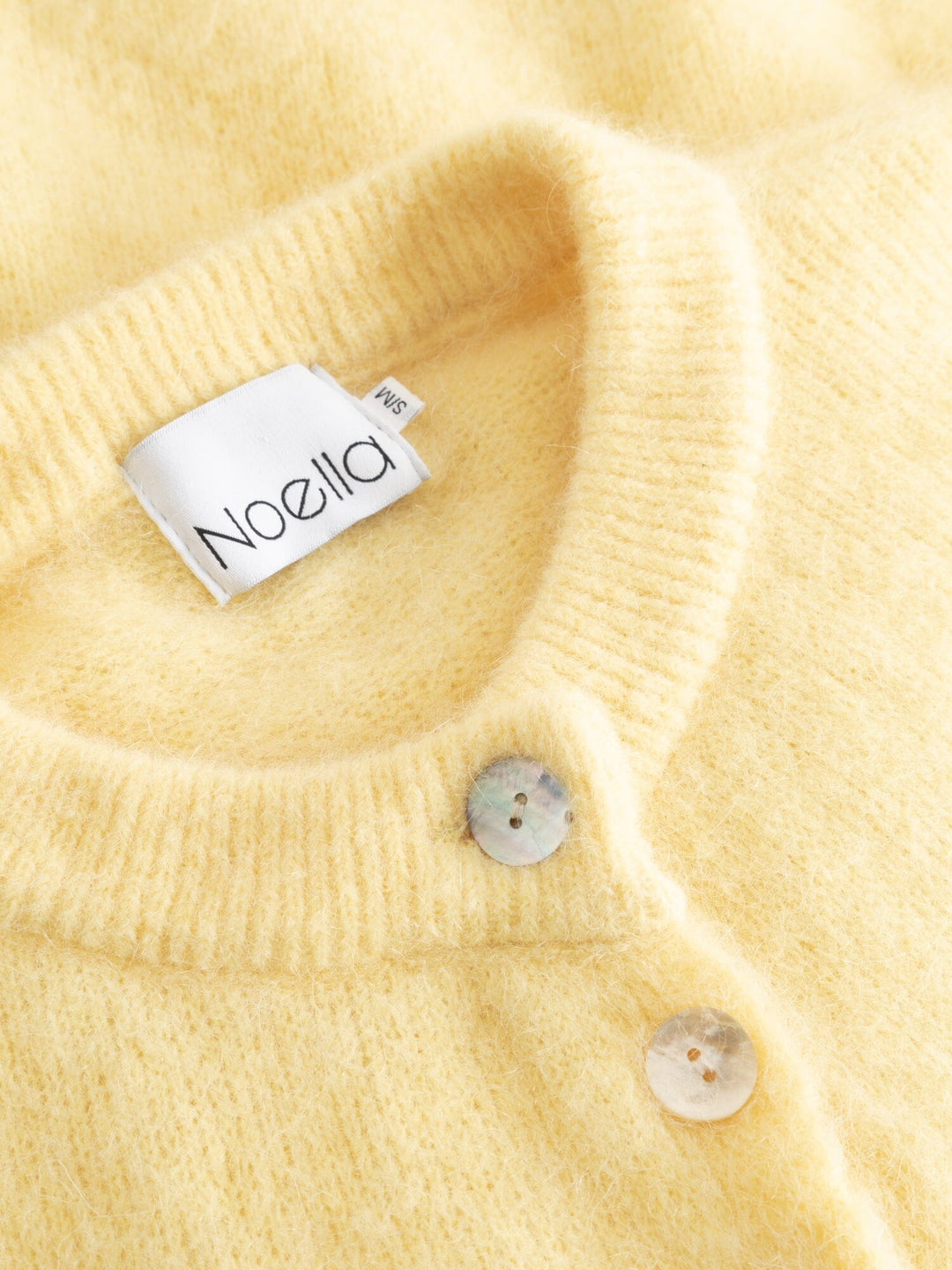 Noella - Kae Ss Knit Cardigan 12940086 - 260 - Light Yellow Cardigans