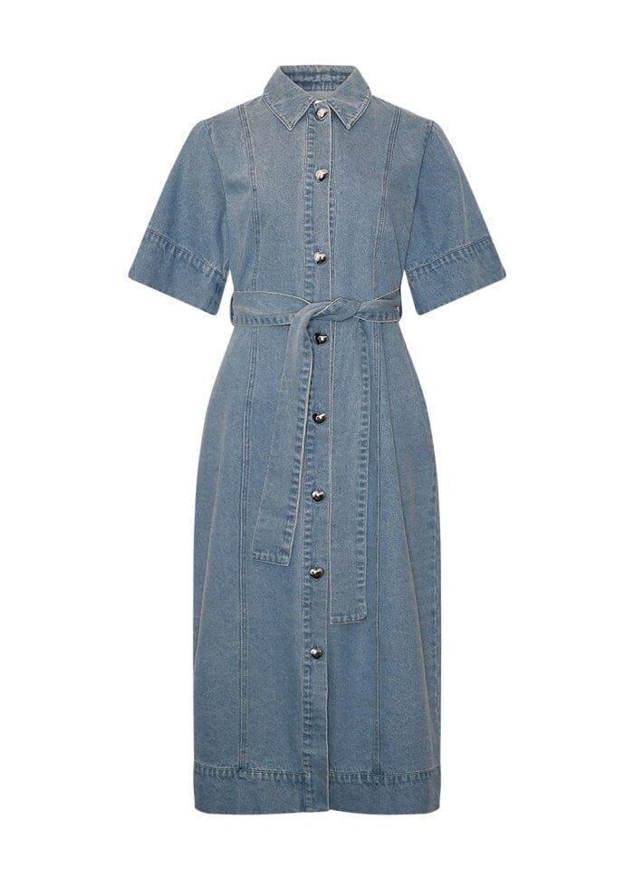 Noella - Keisley Dress - 1235 Light Blue Wash Kjoler