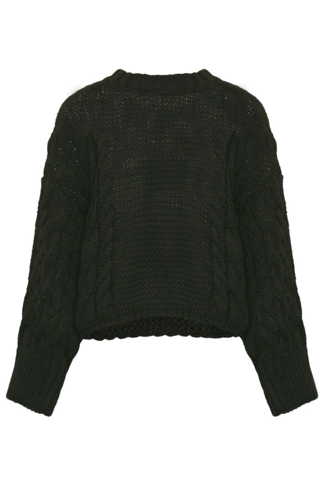 Noella - Laena Knit 14490001 - 004 - Black Strikbluser