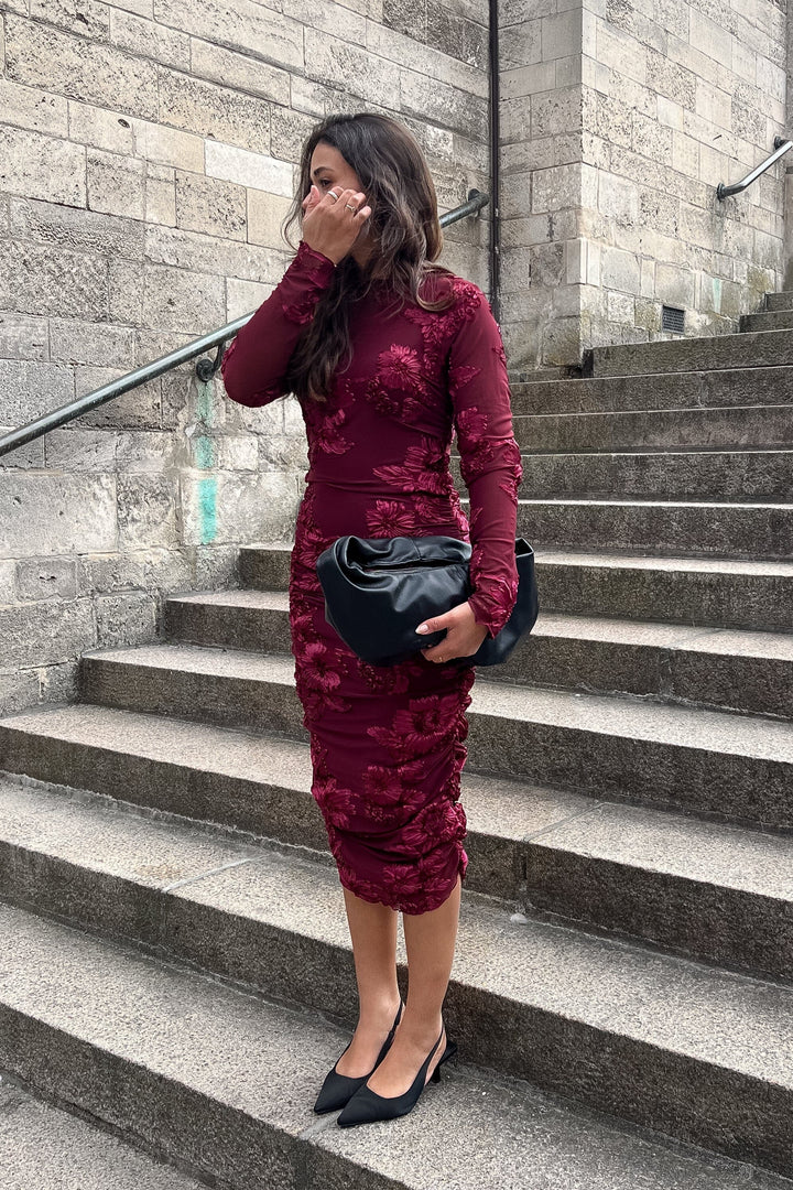 Noella - Lavinia L/S Dress 13500002 - 1393 - Winetasting Kjoler