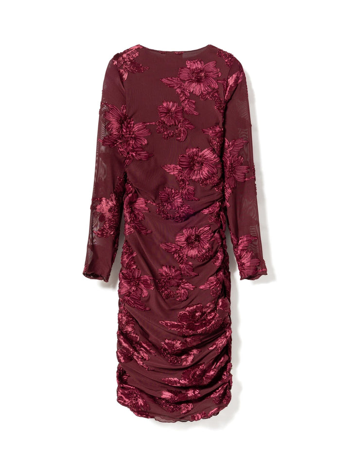 Noella - Lavinia L/S Dress 13500002 - 1393 - Winetasting Kjoler