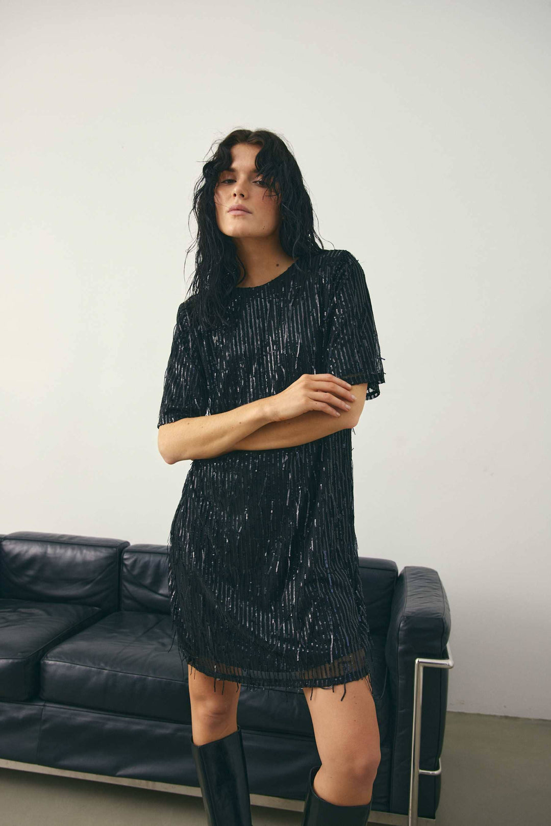 Noella - Leeann Dress 14550003 - 004 - Black Kjoler