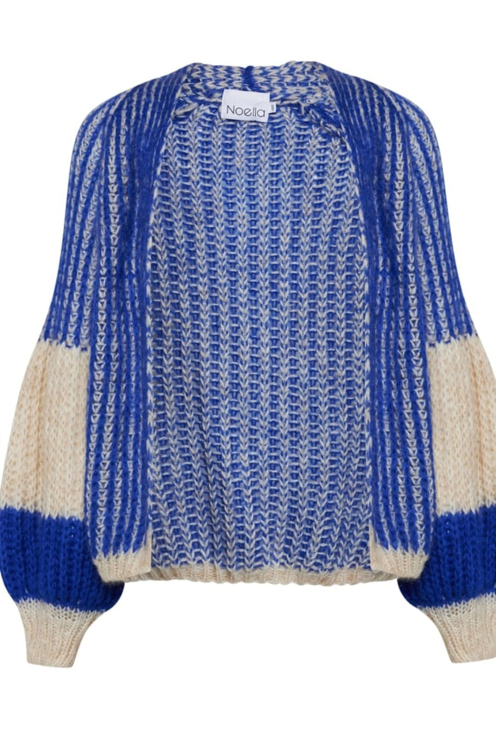 Noella - Liana Knit Cardigan - Cream Cobalt Blue Cardigans