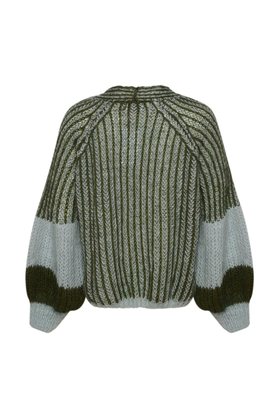 Noella - Liana Knit Sweater - Light Blue/Army