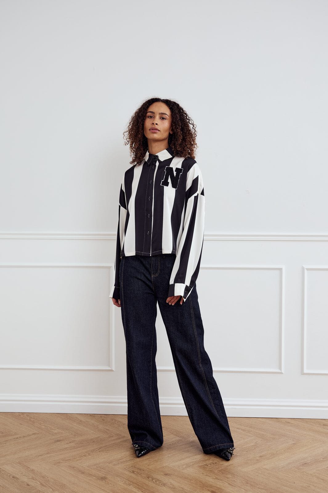 Noella - Liara N Shirt 14060001 - 1221 - Black Ivory Stripe