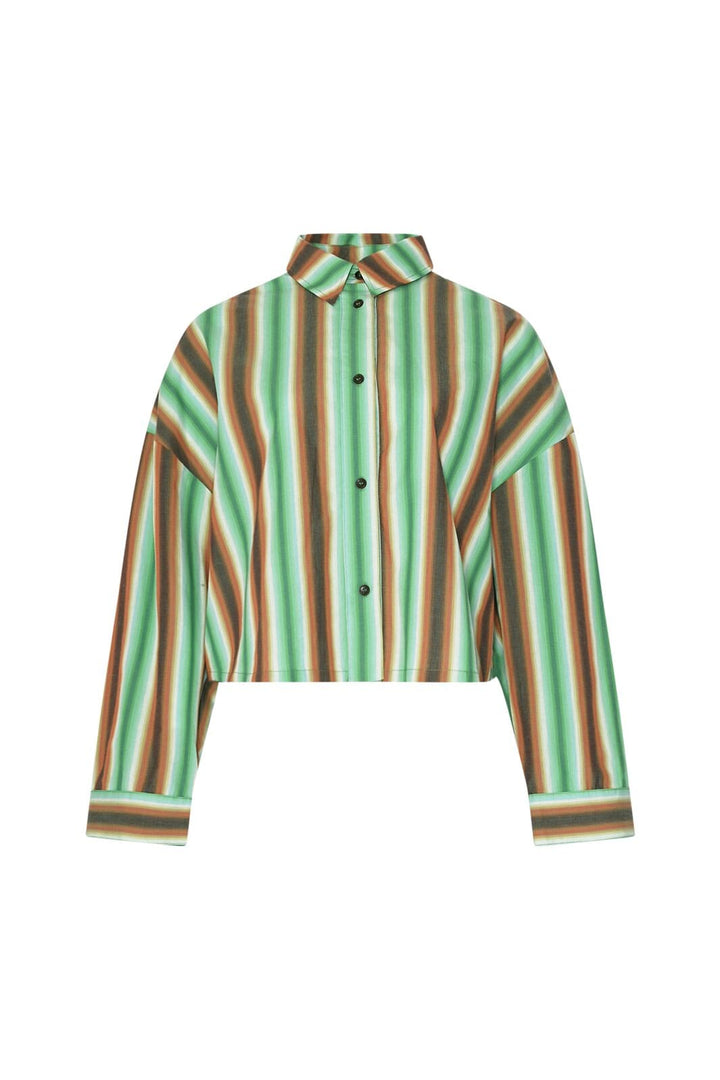 Noella - Liara Shirt 13900001 - 1368 - Cosma Green Stripe