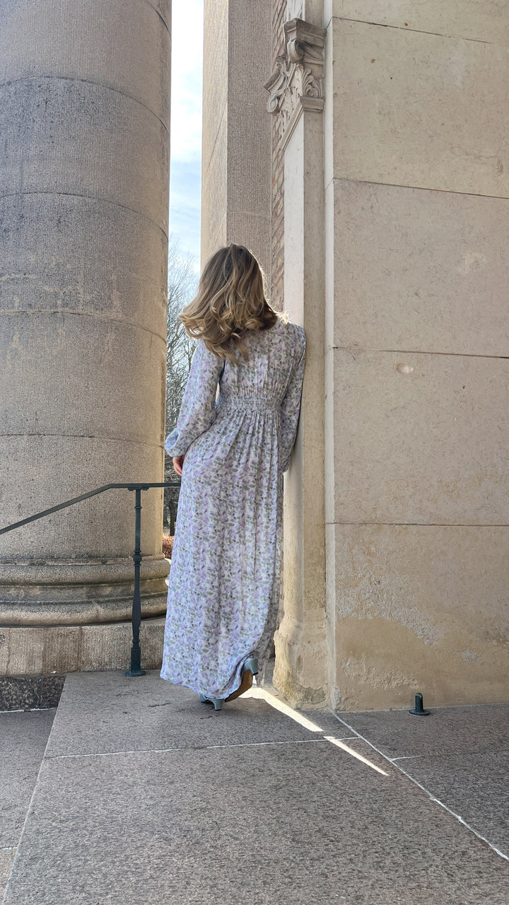 Noella - Lilith Maxi Dress 14160005 - 1390 - Cinthia Blue Print Kjoler