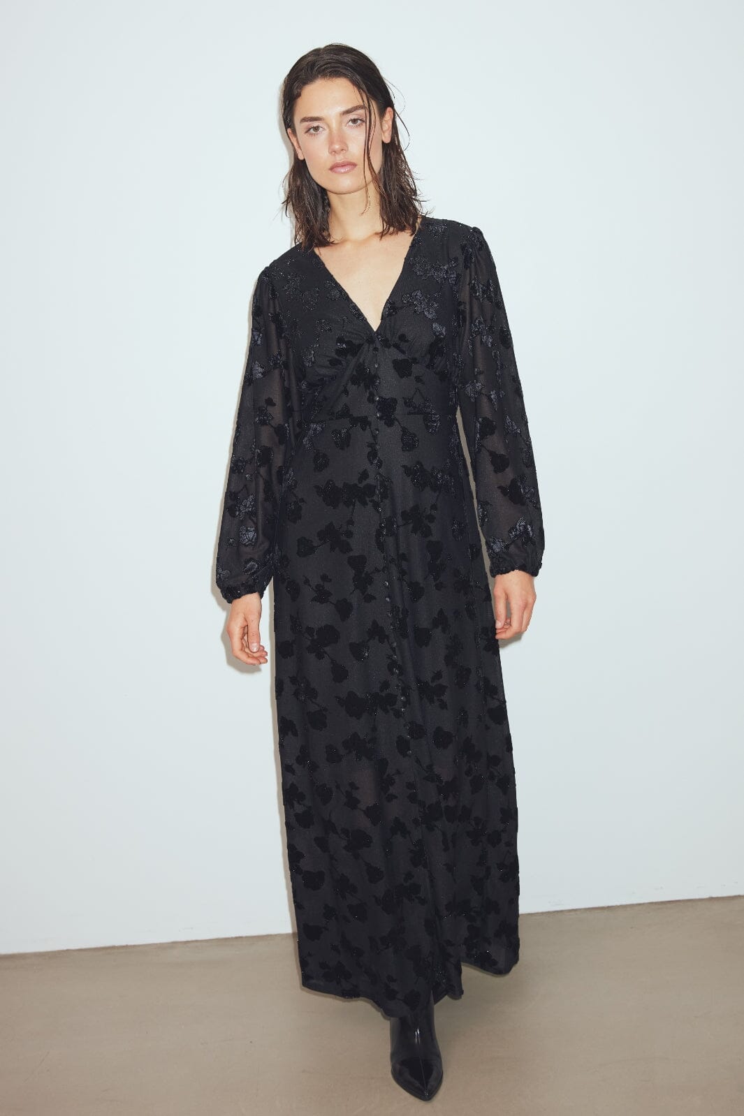 Noella - Lilith Maxi Dress 14600003 - 004 - Black Kjoler