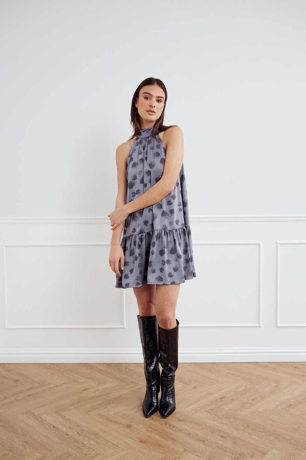 Noella - London Dress 13890003 - 1367 - Cosette Blue Print