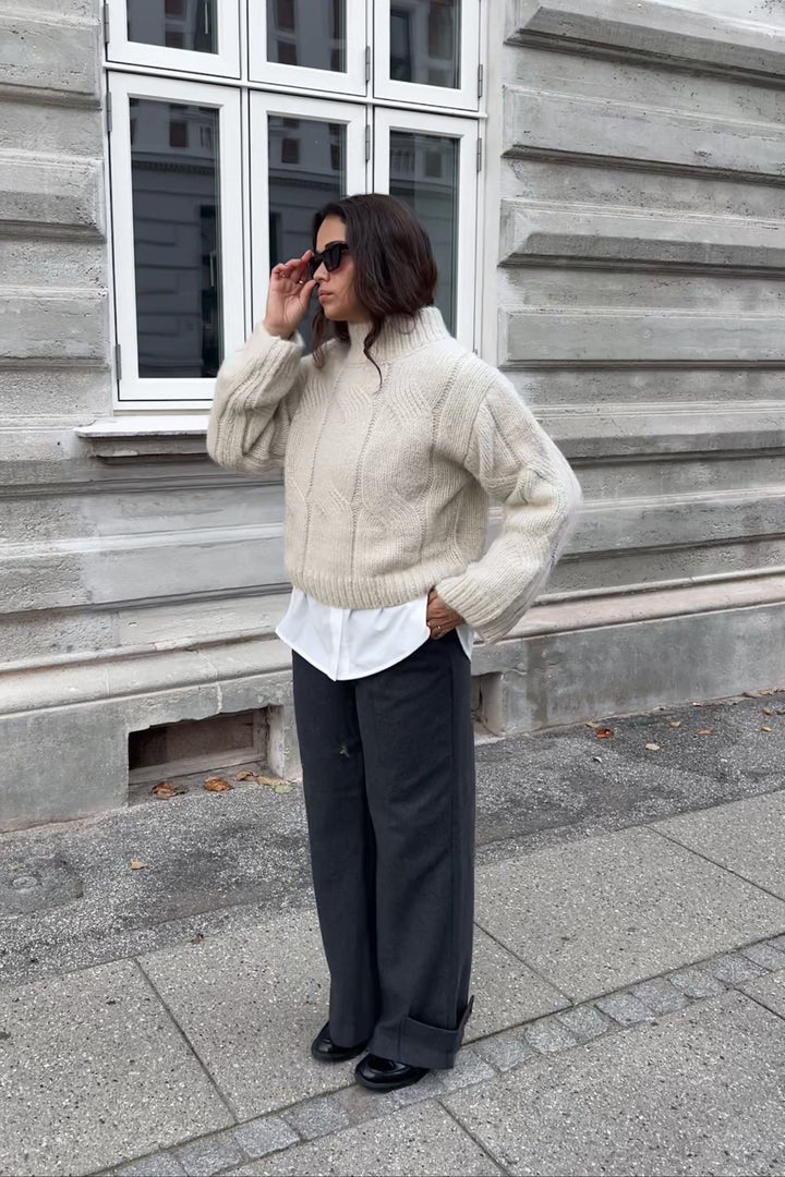 Noella - Lynx Knit 13780001 - 974 - Ivory Strikbluser