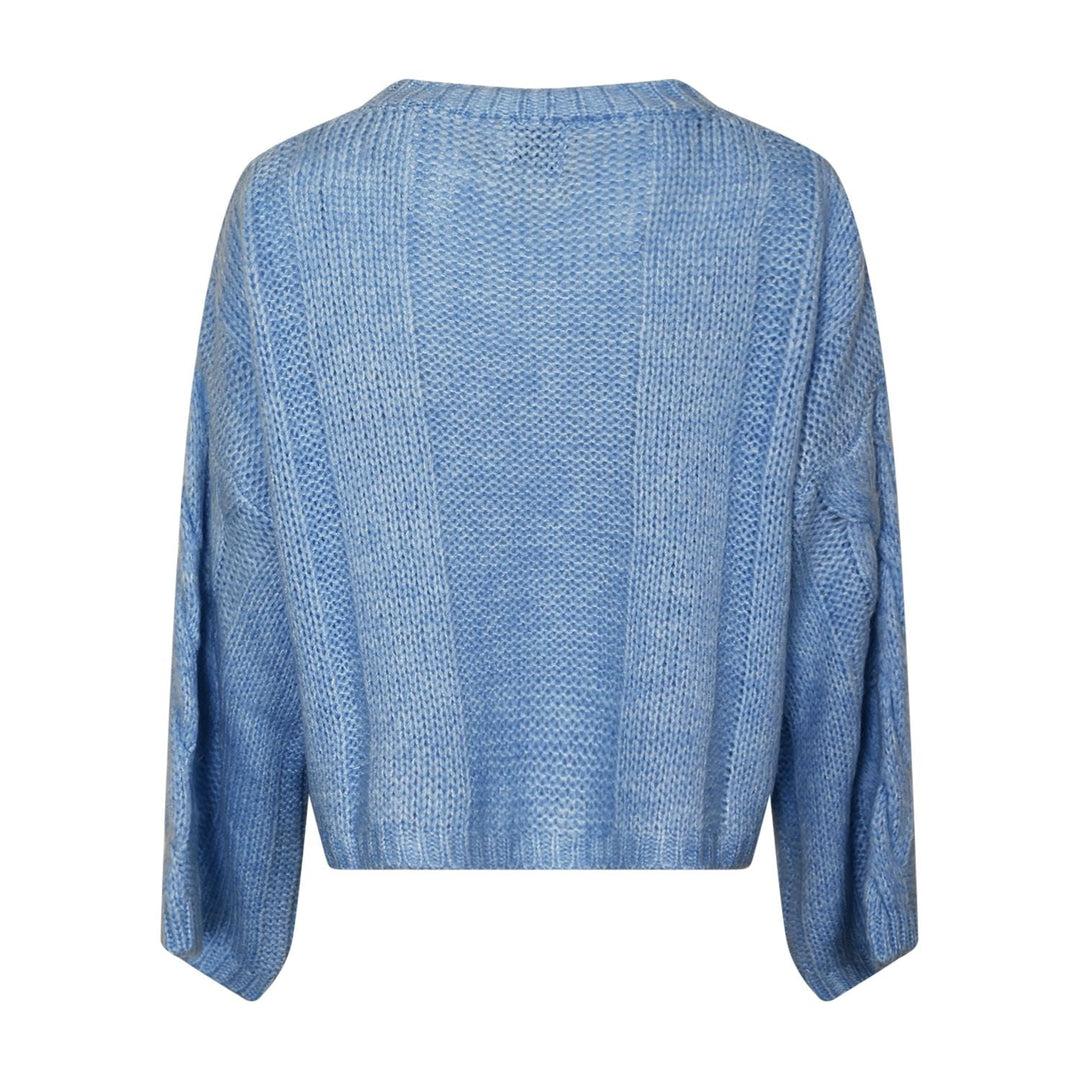 Noella - Lyza Sh Knit 14190002 - 016 - Light Blue Strikbluser