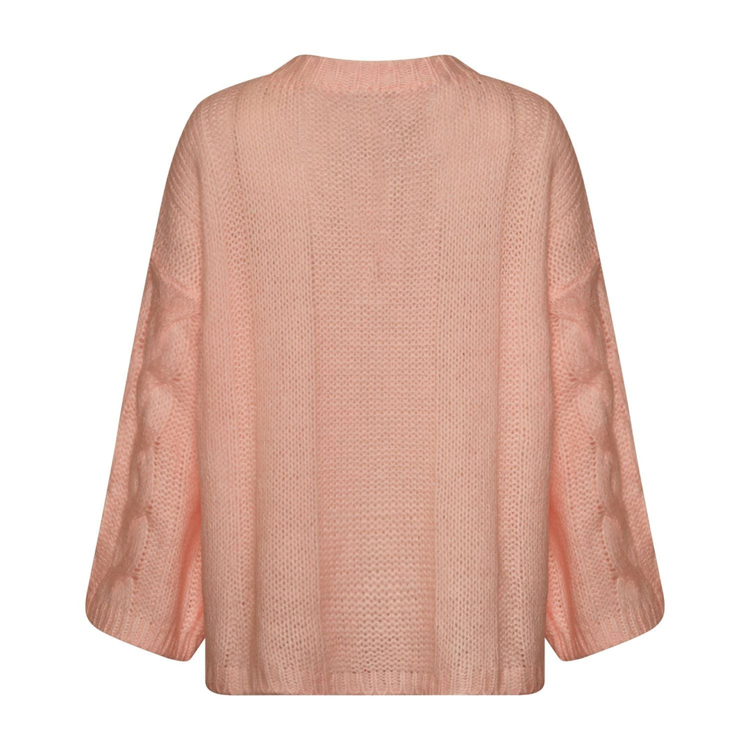 Noella - Lyza Sh Knit 14190002 - 599 - Dusty Pink Strikbluser