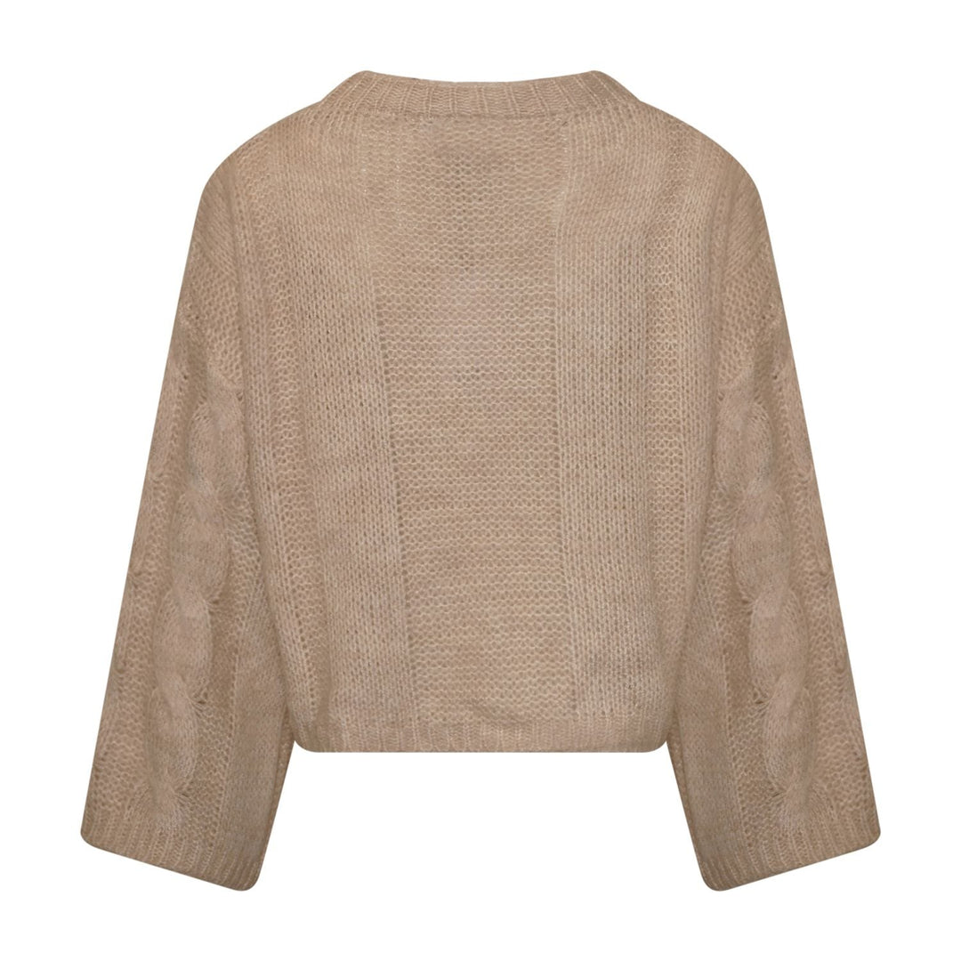 Noella - Lyza Sh Knit 14190002 - 974 - Ivory Strikbluser