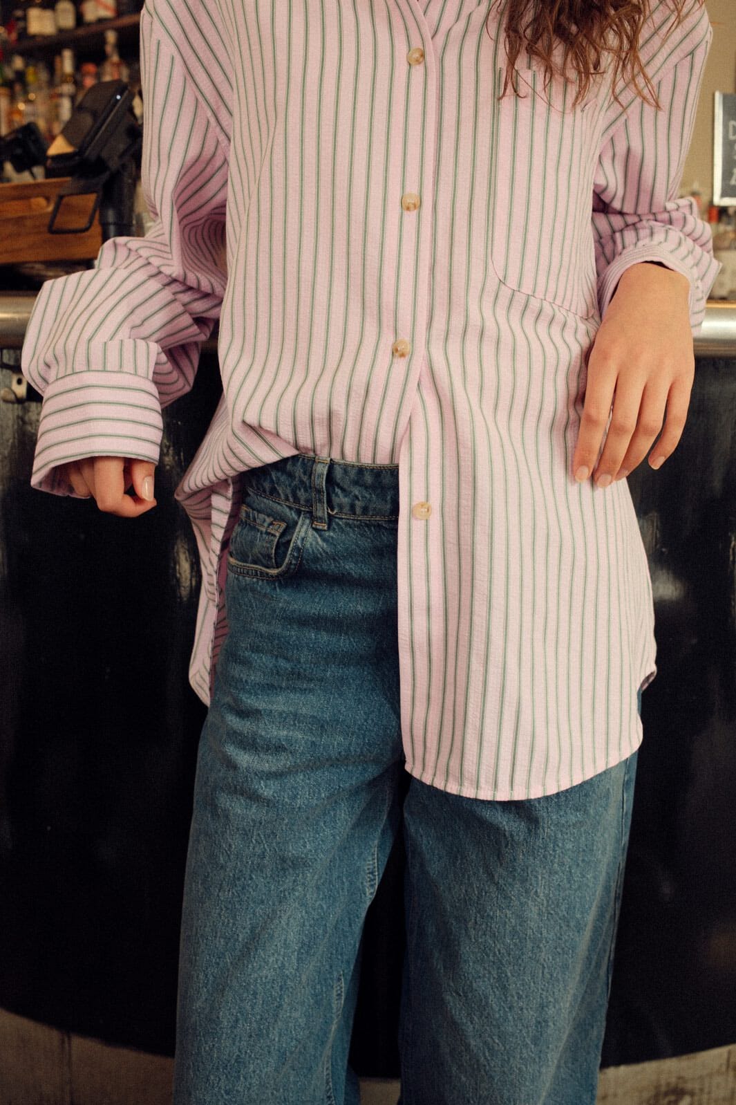 Noella - Marlon Stripe Shirt 14770001 - 1424 - Daffy Pink Stripe