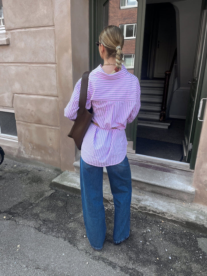 Noella - Marlon Stripe Shirt 14770001 - 1424 - Daffy Pink Stripe Skjorter