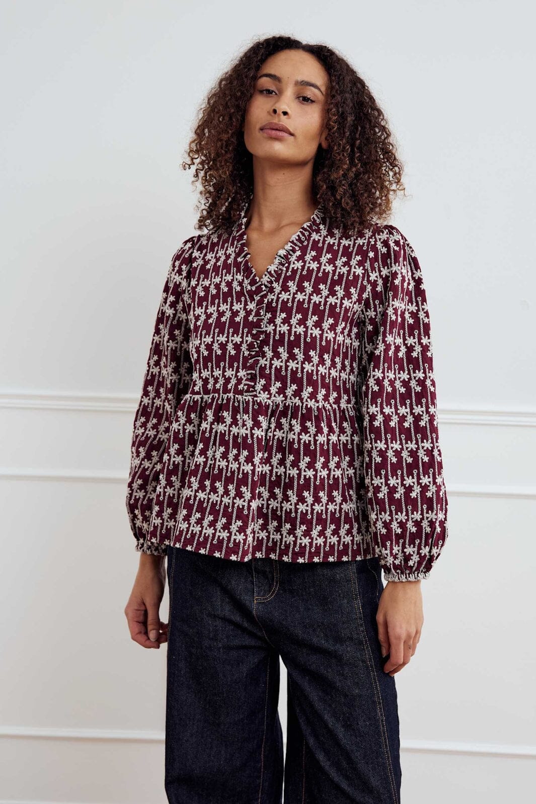 Noella - Matti Blouse 13750001 - 1355 - Dusty Mahogany