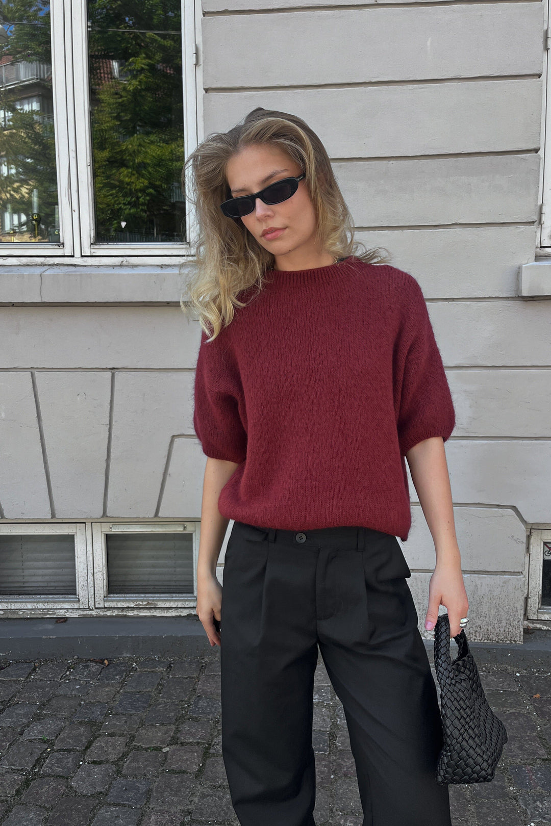 Noella - Mimi Knit Jumper 12366001 - 1355 - Dusty Mahogany Strikbluser