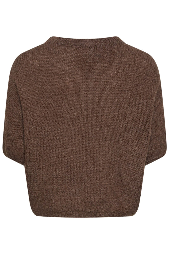 Noella - Mimi Knit Jumper - 548 Dark Brown Strikbluser