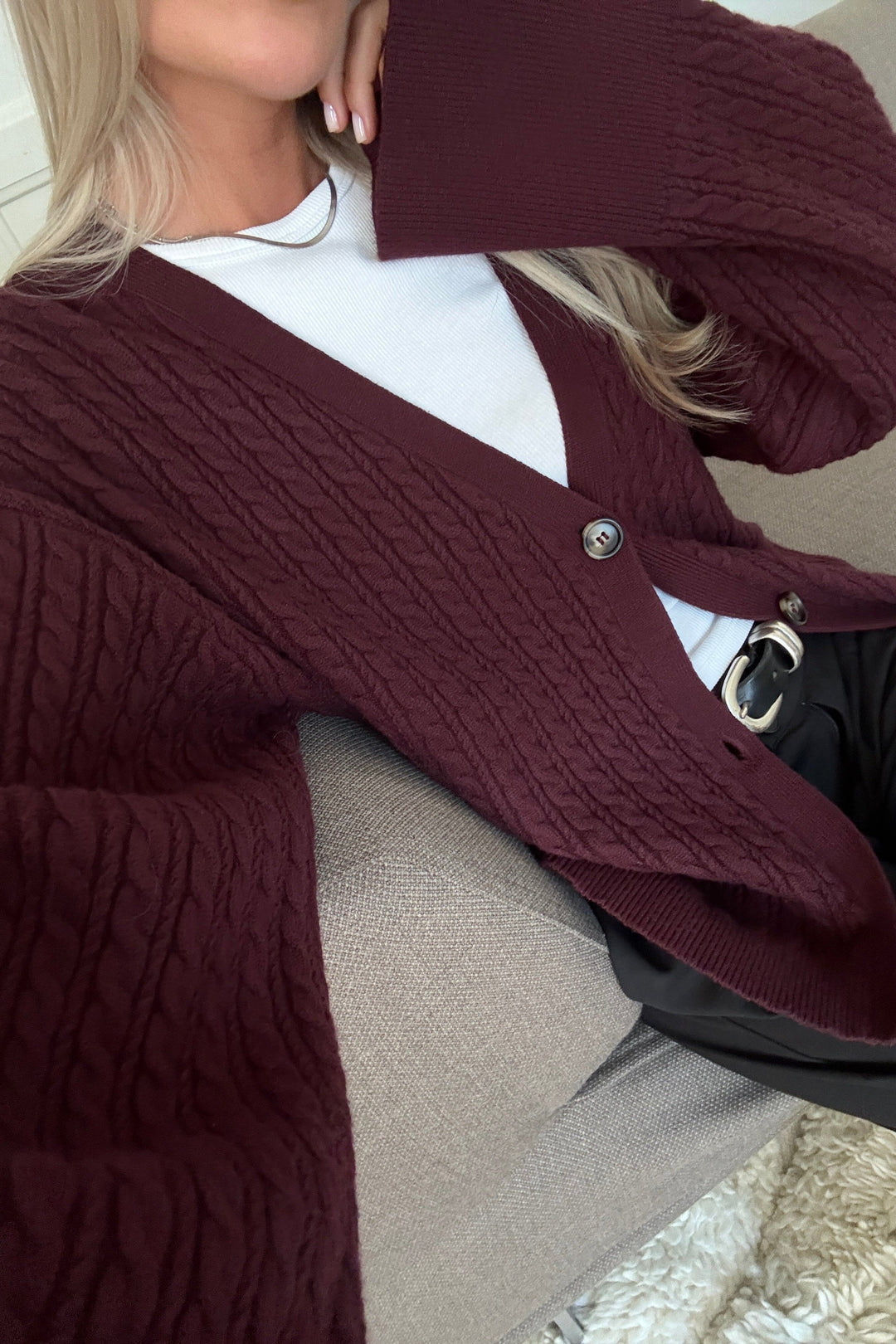 Noella - N-Lenyx Knit 14830001 - 1393 - Winetasting Cardigans