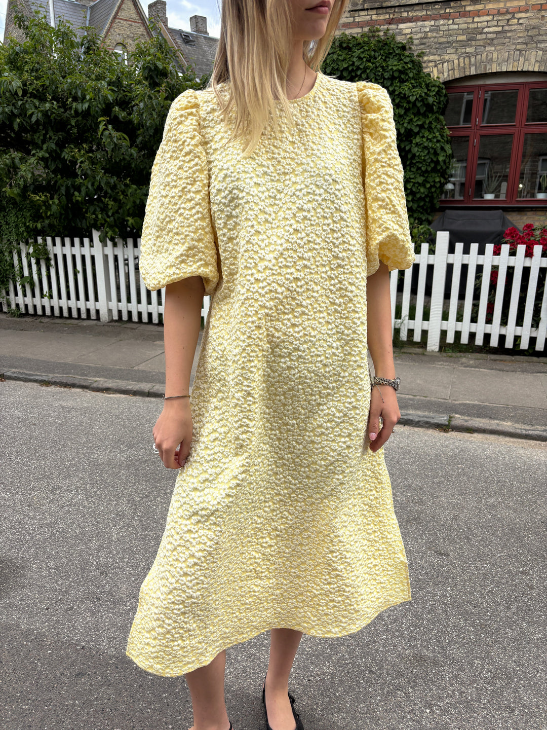 Noella - Reno Pastis Long Dress 11610005 - 990 - Buttercup Yellow Kjoler