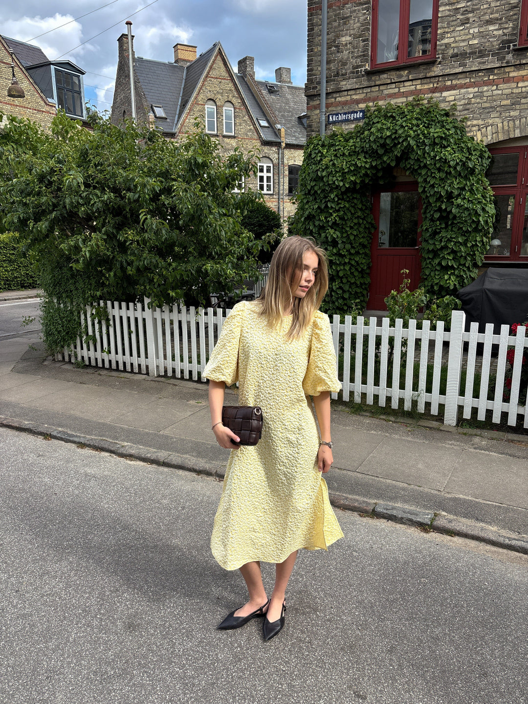 Noella - Reno Pastis Long Dress 11610005 - 990 - Buttercup Yellow Kjoler