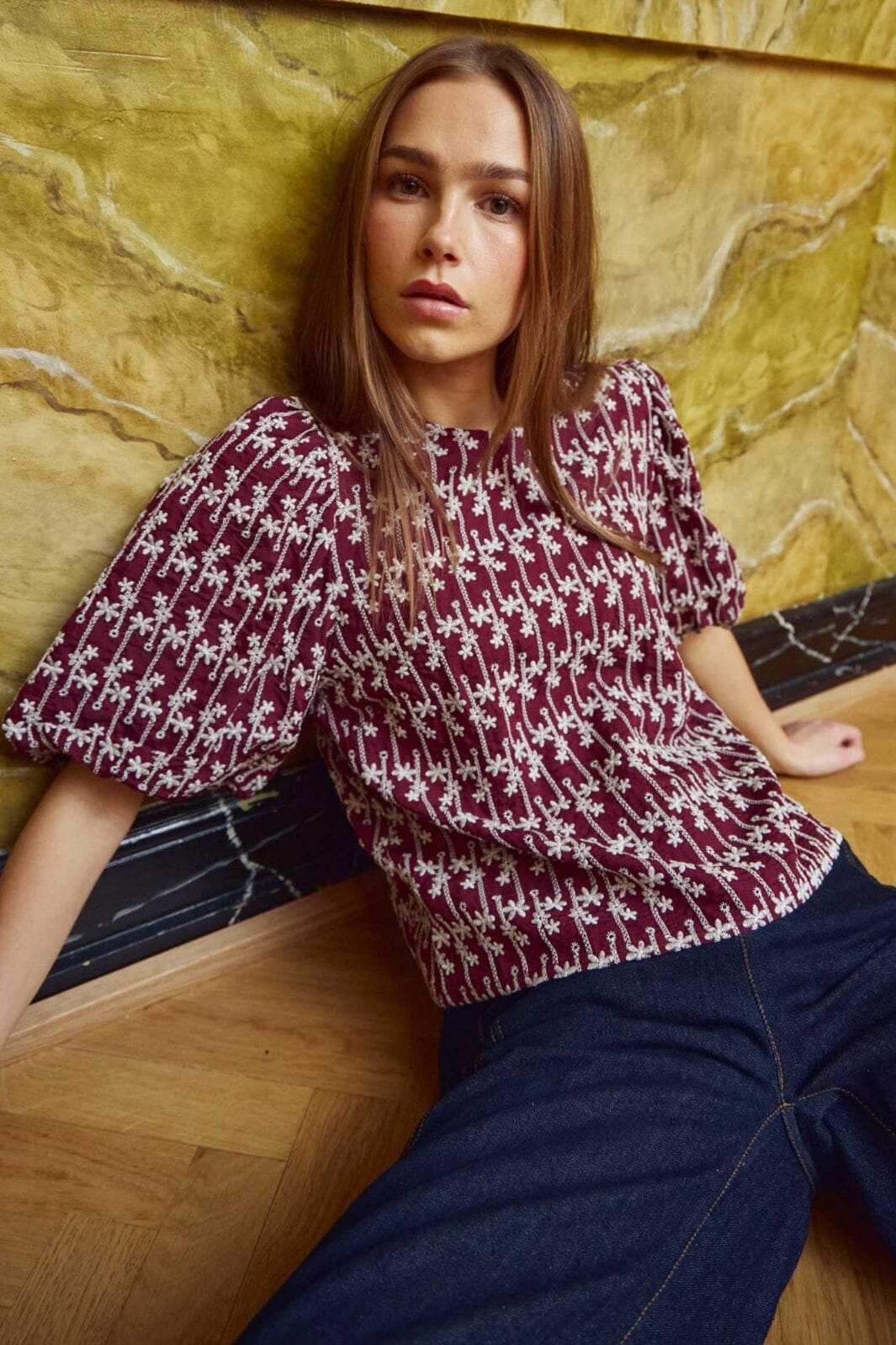 Noella - Shelly Blouse 13750002 - 1355 - Dusty Mahogany