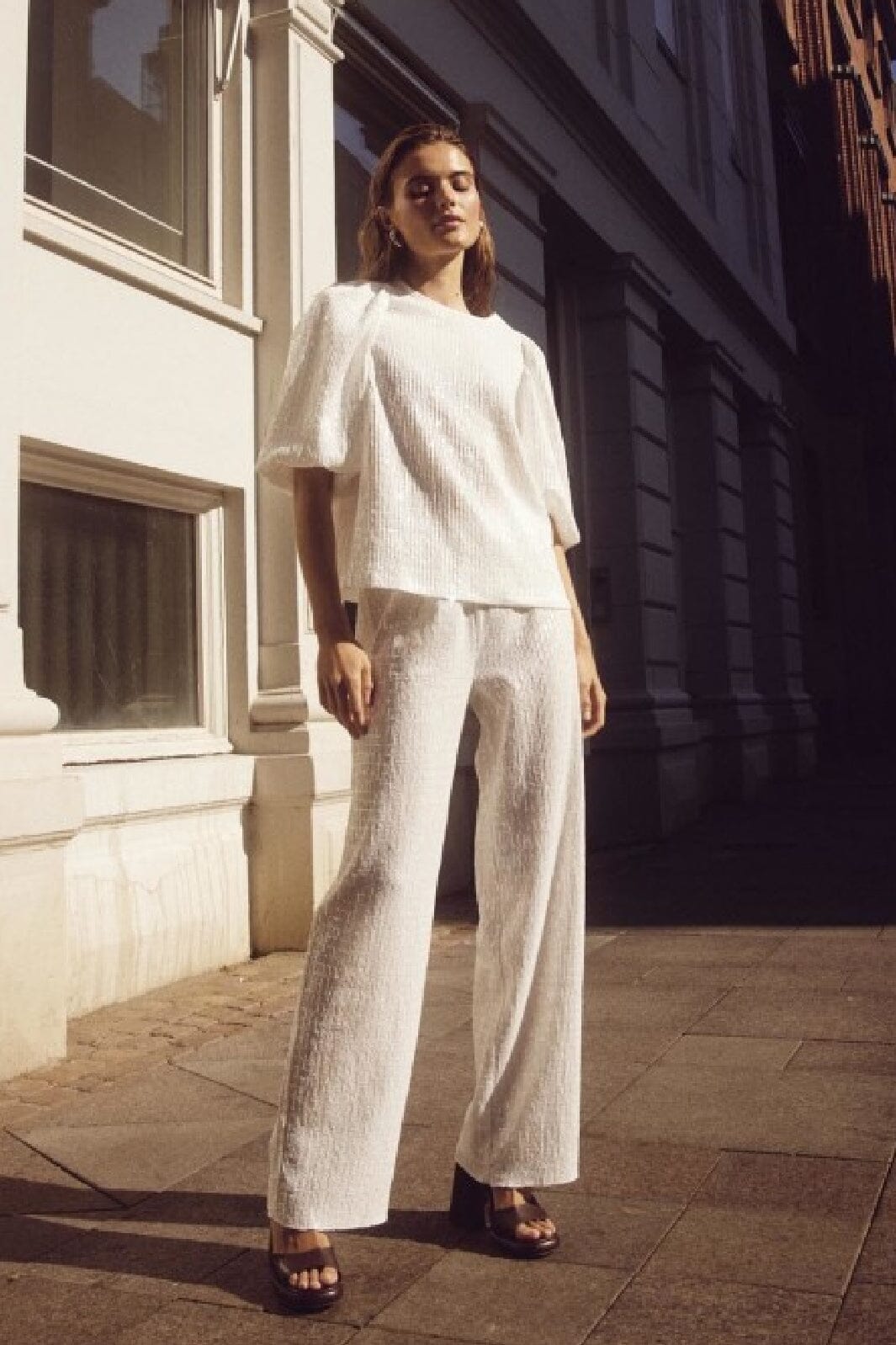 Noella - Shelly Pants - 028 White Bukser