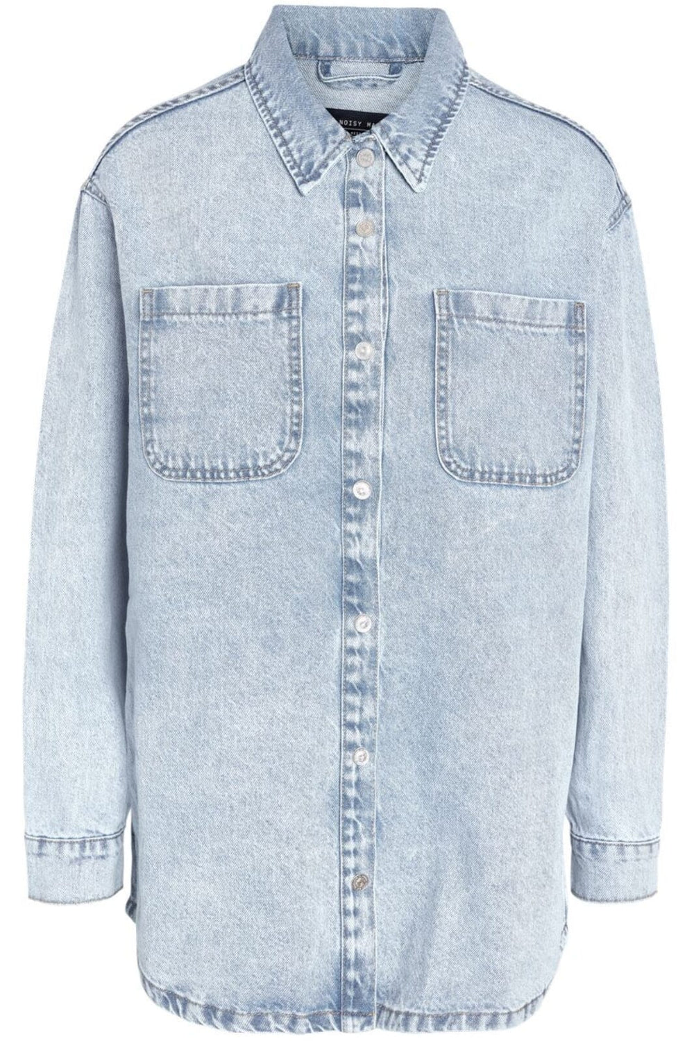 Noisy May - Nmalva L/S Denim Shacket Az352Lb - 4418208 Light Blue Denim Jakker