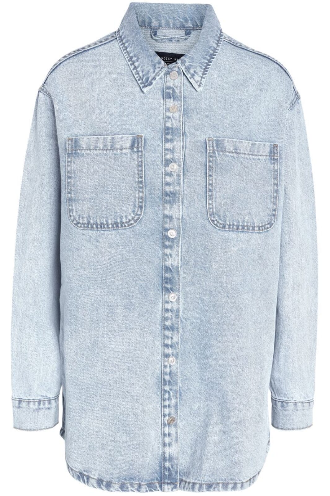 Noisy May - Nmalva L/S Denim Shacket Az352Lb - 4418208 Light Blue Denim Jakker
