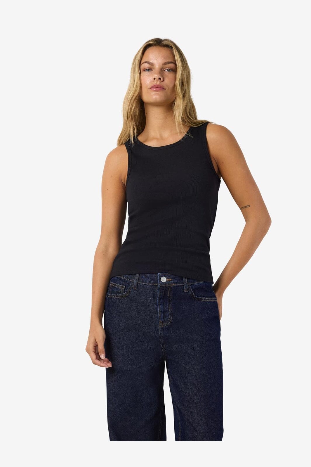 Noisy May - Nmmaya S/L Regular Tank Top - 4698568 Black