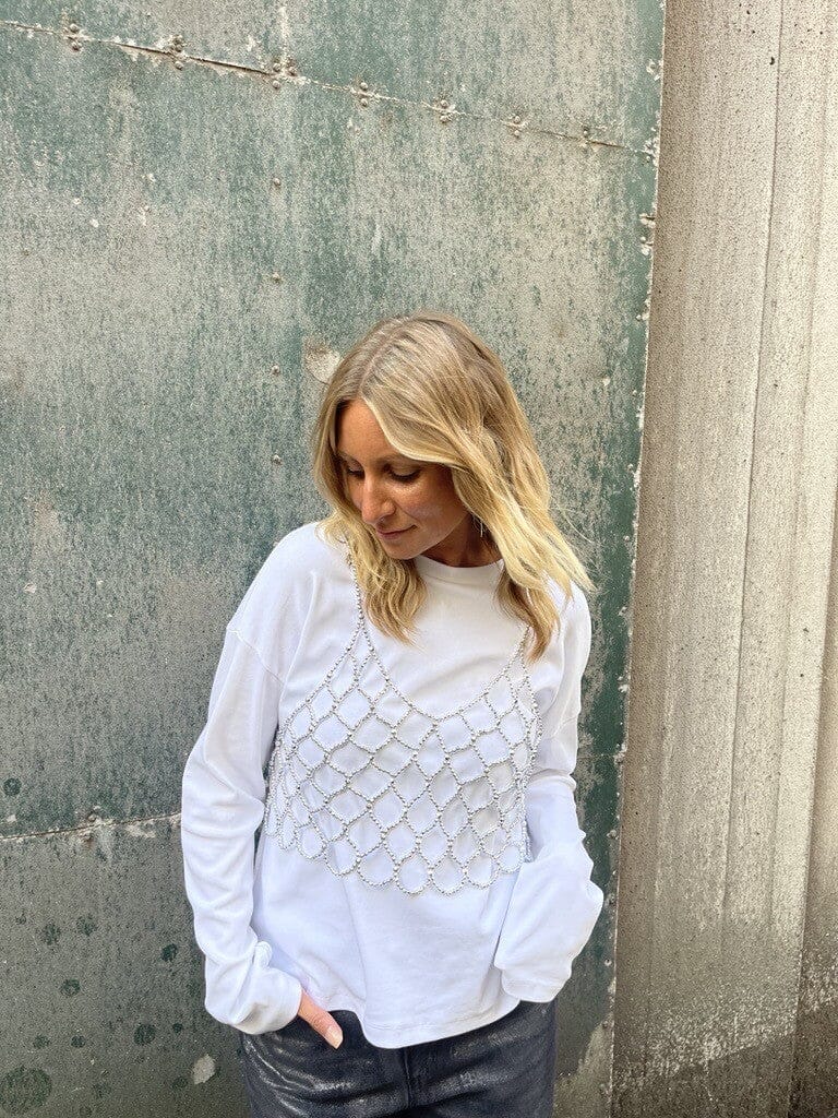 Noisy May - Nmmessy S/L Bead Top - 4855606 Silver Toppe