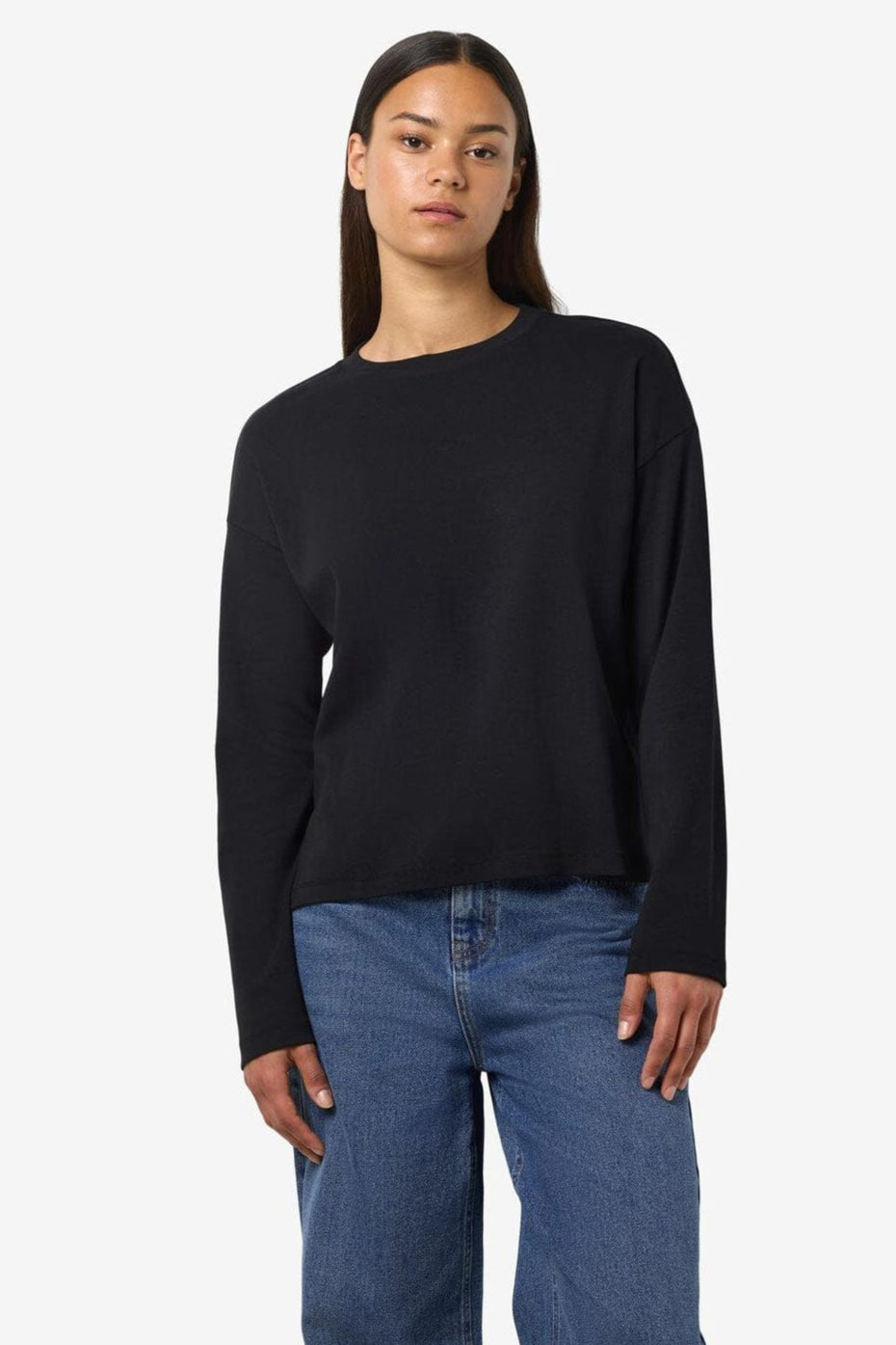 Noisy May - Nmmocca L/S Regular Fit Top Fwd - 4793254 Black