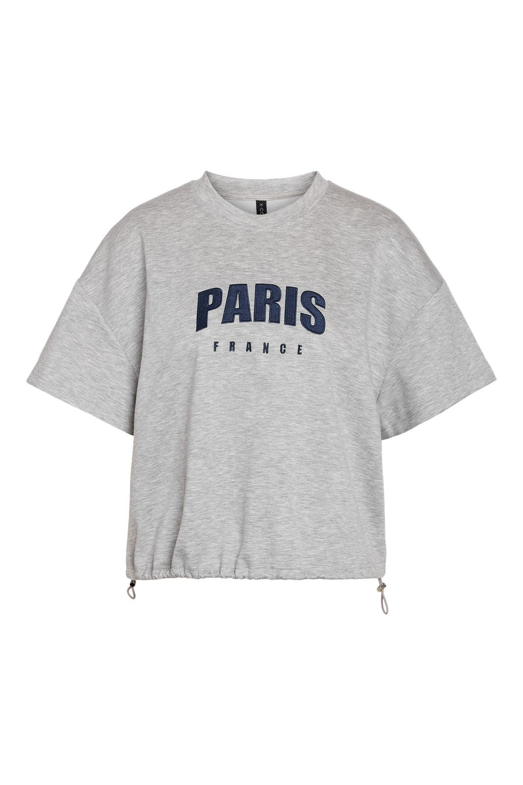 Noisy May - Nmsolas S/S Sweat T-Shirt - 5019036 Light Grey Melange Paris