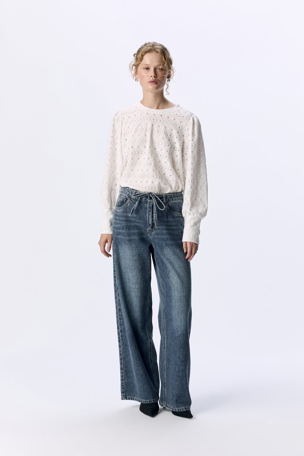 Object - Objlaila L/S Re Top - 4756437 Cloud Dancer