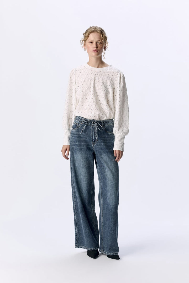 Object - Objlaila L/S Re Top - 4756437 Cloud Dancer