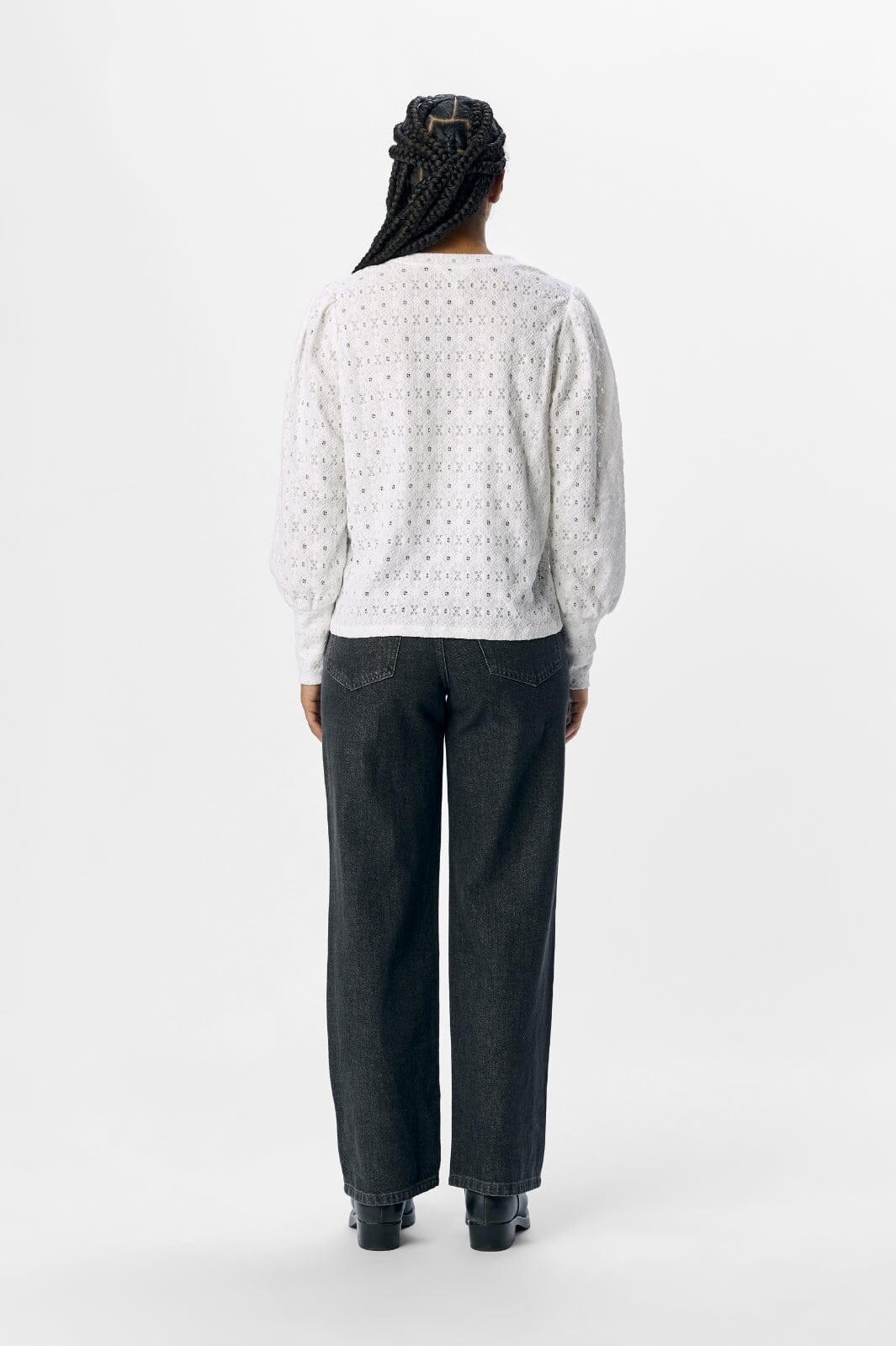 Object - Objlaila L/S Re Top - 4756437 Cloud Dancer