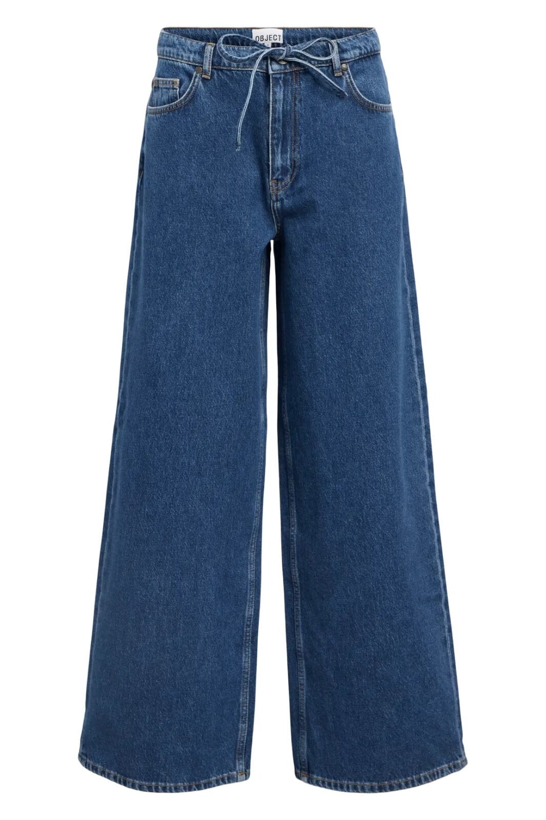 Object - Objmallie Super Wide Jeans Ss Fair 25 - 4907823 Medium Blue Denim