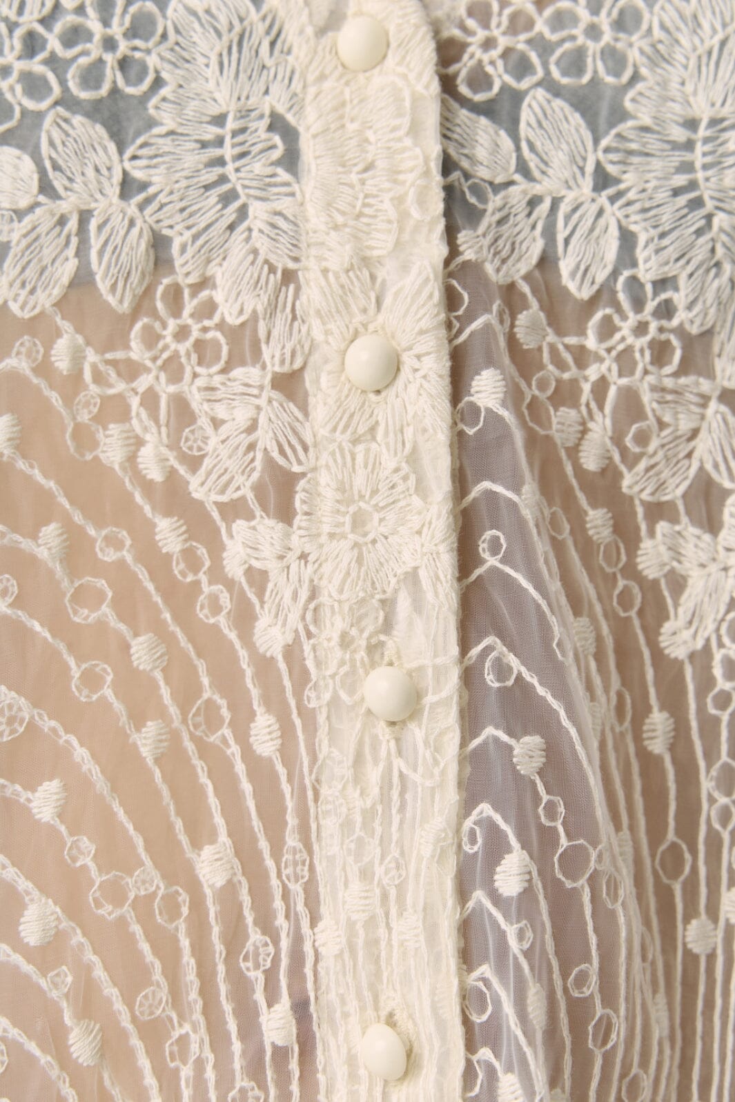 Object - Objsiga L/S Re Shirt 140 - 4829387 White Sand