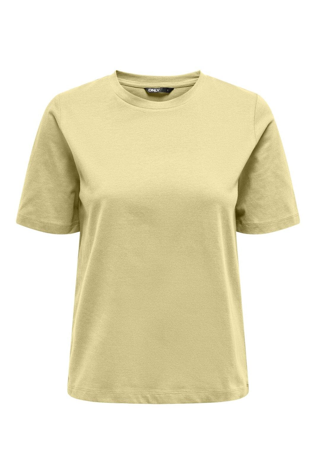 Only - Onl S/S Tee - 4963247 Pastel Yellow
