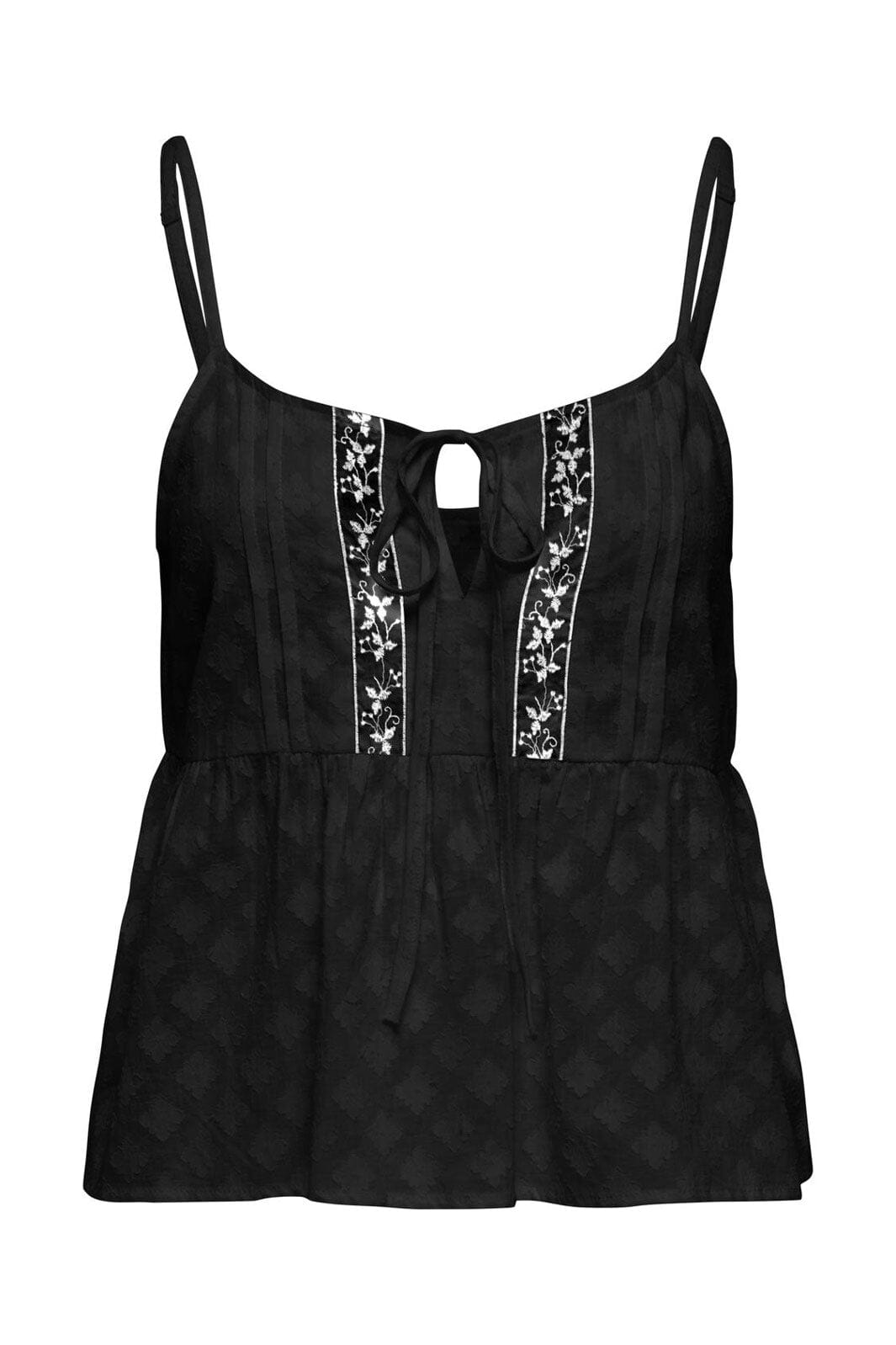 Only - Onlarabella S/L Tie Top Ox - 4926023 Black